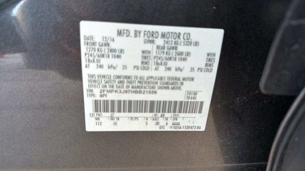 Used 2017 Ford Edge SEL w/ Equipment Group 201A FWD image 7