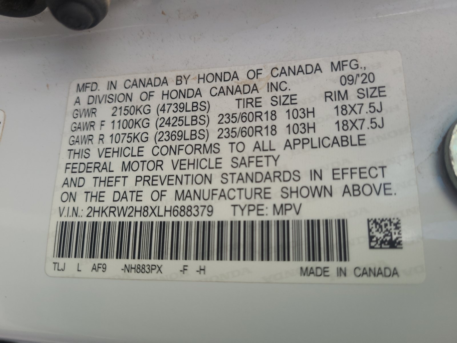 Used 2020 Honda CR-V EX-L image 34