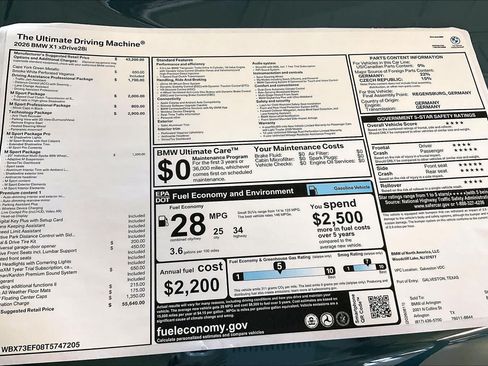 New 2026 BMW X1 xDrive28i w/ Technology Package AWD/4WD image 19