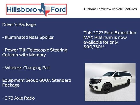 New 2027 Ford Expedition Max Platinum AWD/4WD image 15