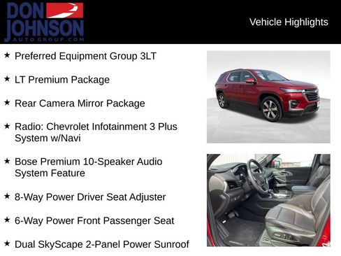Used 2023 Chevrolet Traverse LT w/ LT Premium Package AWD/4WD image 6