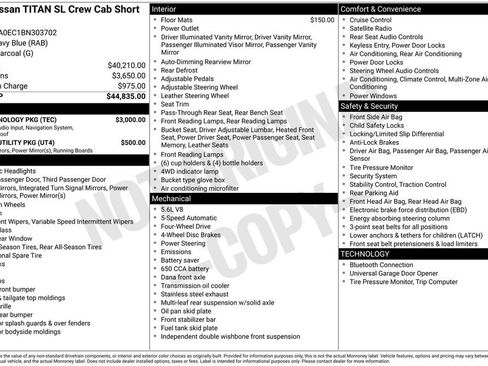 Used 2011 Nissan Titan SL w/ SL Technology Pkg image 38