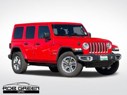 Used 2023 Jeep Wrangler Unlimited Sahara w/ Cold Weather Group AWD/4WD image 1