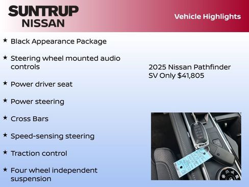 New 2025 Nissan Pathfinder SV w/ Black Appearance Package image 8