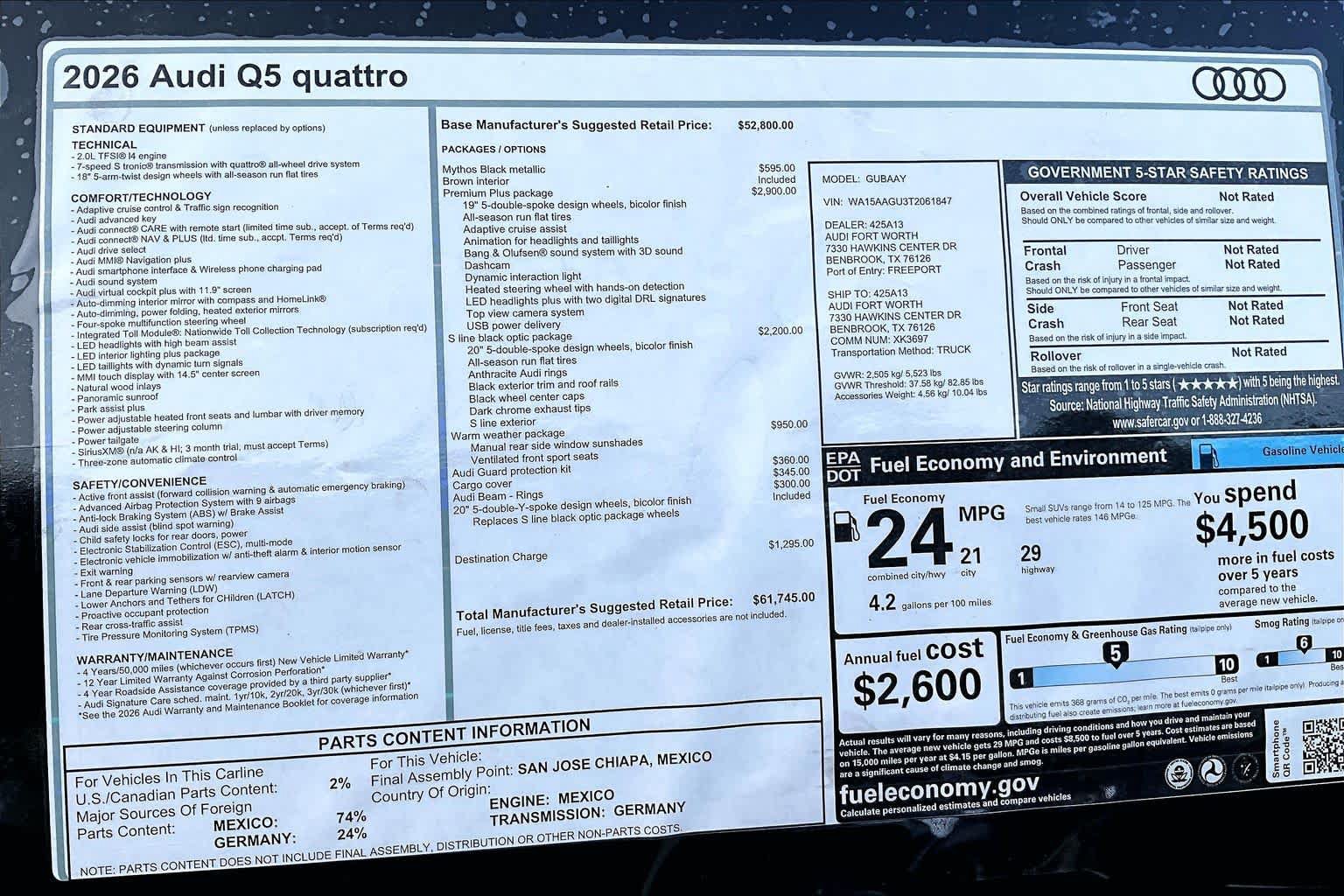 New 2026 Audi Q5 Premium Plus AWD/4WD image 16