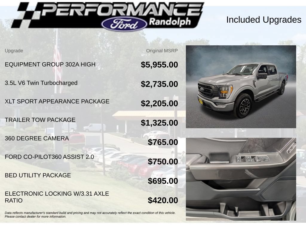Used 2023 Ford F150 XLT w/ Equipment Group 302A High AWD/4WD image 7