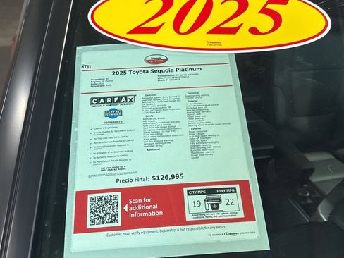 Used 2025 Toyota Sequoia Platinum image 55