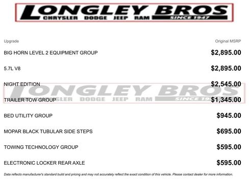 Used 2026 RAM 1500 Big Horn AWD/4WD image 2