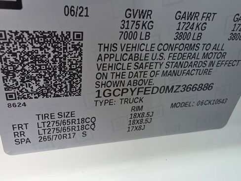 Certified 2021 Chevrolet Silverado 1500 LT Trail Boss w/ Convenience Package II image 33