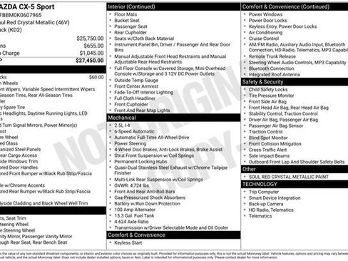 Used 2019 MAZDA CX-5 Sport image 29