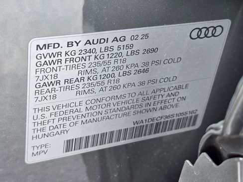 Certified 2025 Audi Q3 2.0T Premium w/ Convenience Package image 61