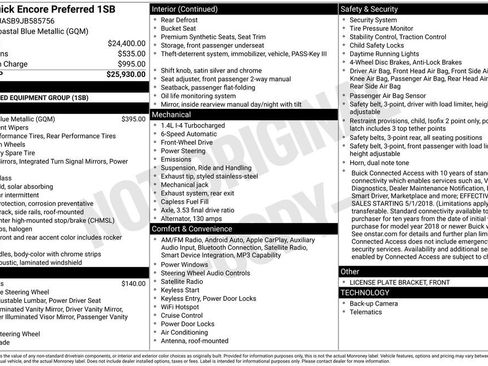 Used 2018 Buick Encore Preferred image 25