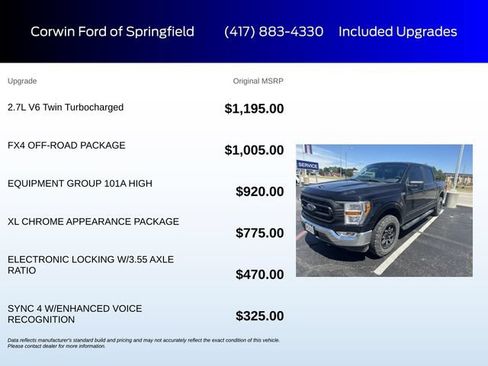Used 2021 Ford F150 XL w/ FX4 Off-Road Package AWD/4WD image 6