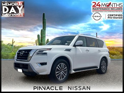 Certified 2024 Nissan Armada SL w/ Captain's Chairs Package RWD image 1