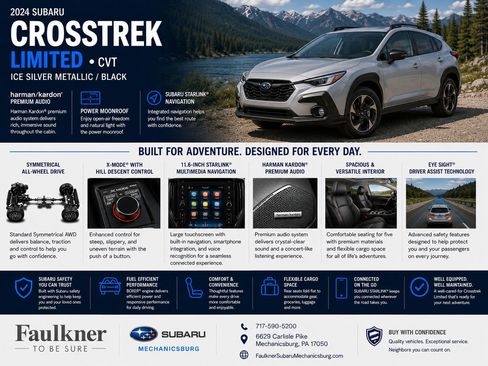 Certified 2024 Subaru Crosstrek 2.5i Limited w/ Popular Package #4A AWD/4WD image 2