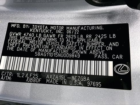 Used 2022 Lexus ES 250 F Sport w/ Accessory Package AWD/4WD image 37