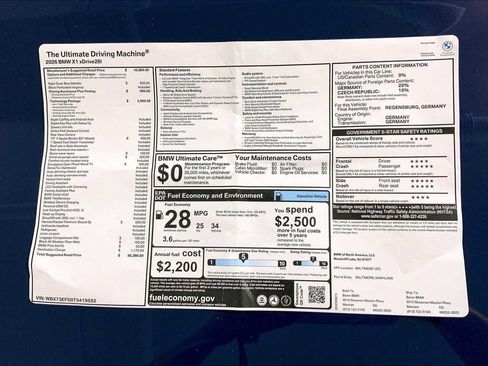 New 2026 BMW X1 xDrive28i w/ Technology Package image 22