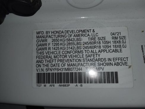 Used 2021 Honda Pilot EX image 33