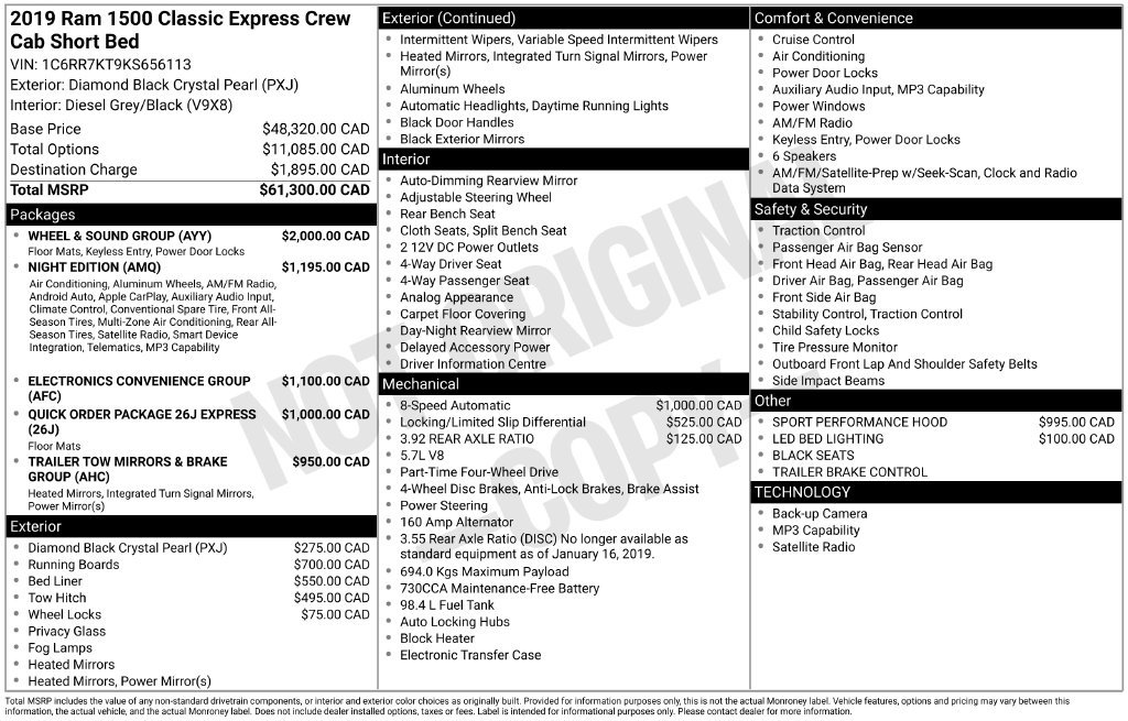 Used 2019 RAM 1500 Express w/ Wheel & Sound Group AWD/4WD image 4