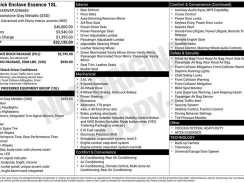 Certified 2023 Buick Enclave Essence w/ Experience Buick Package AWD/4WD image 46