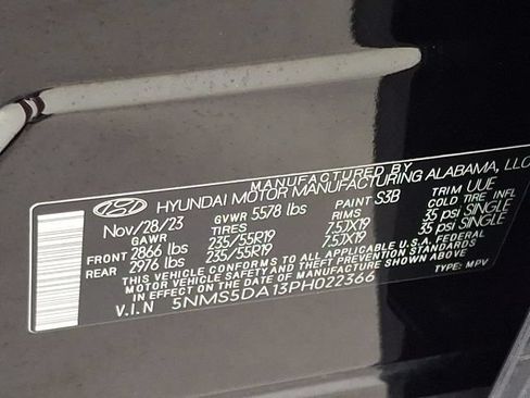 Certified 2023 Hyundai Santa Fe Limited AWD/4WD image 33