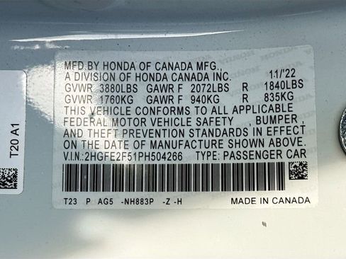 Certified 2023 Honda Civic Sport image 29