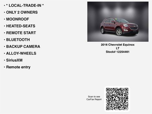 Used 2016 Chevrolet Equinox LT w/ Convenience Package image 7
