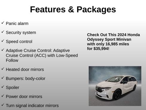 Certified 2024 Honda Odyssey Sport image 24