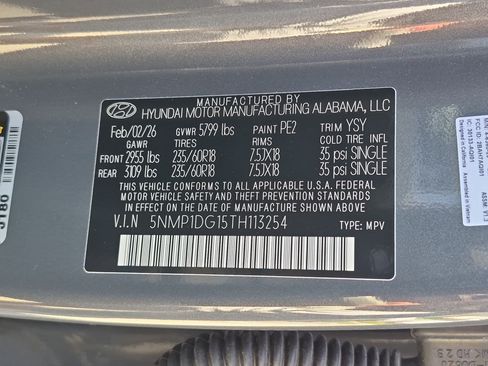 Certified 2026 Hyundai Santa Fe SE AWD/4WD image 33