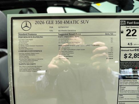 New 2026 Mercedes-Benz GLE 350 4MATIC image 17