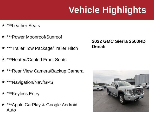 Used 2022 GMC Sierra 2500 Denali w/ Denali Ultimate Package AWD/4WD image 10