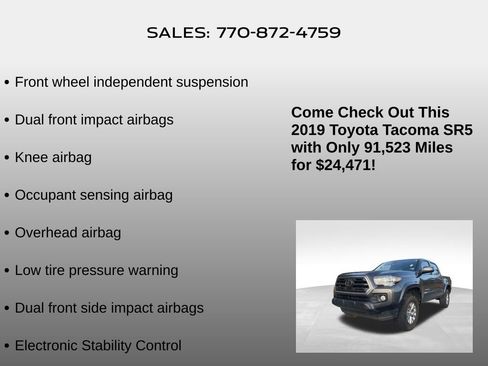 Used 2019 Toyota Tacoma SR5 image 15