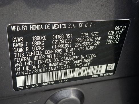 Certified 2022 Honda HR-V Sport image 26