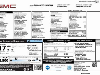 New 2026 GMC Sierra 1500 Elevation w/ LPO, Elevation Black Package