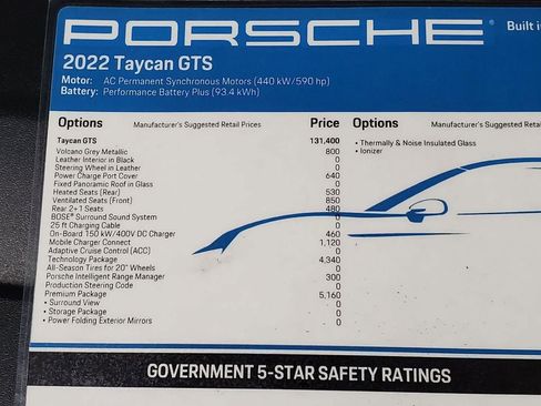 Used 2022 Porsche Taycan GTS image 39