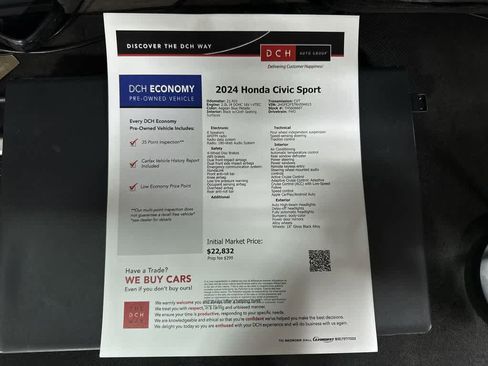Certified 2024 Honda Civic Sport image 13