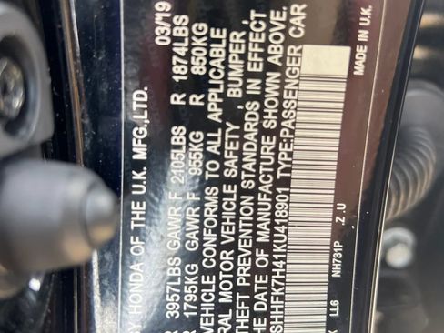 Used 2019 Honda Civic Sport image 32