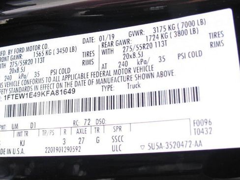 Used 2019 Ford F150 King Ranch w/ Equipment Group 601A Luxury AWD/4WD image 68