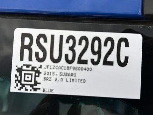 Used 2015 Subaru BRZ Series.Blue RWD image 43