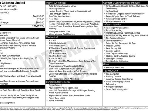 Used 2018 Kia Cadenza Limited image 3