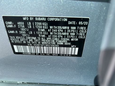 Certified 2024 Subaru Outback Touring AWD/4WD image 34