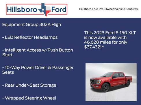 Used 2023 Ford F150 XLT w/ Equipment Group 302A High AWD/4WD image 9