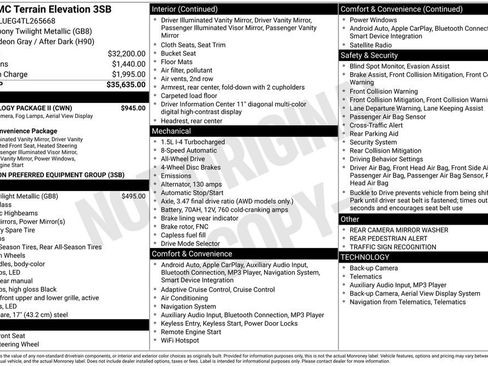 New 2026 GMC Terrain Elevation w/ Technology Package II image 40