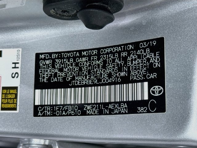 Certified 2020 Toyota Corolla LE w/ Carpet Mat Package (TMS) FWD image 31