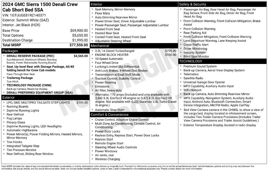 Used 2024 GMC Sierra 1500 Denali w/ Denali Reserve Package AWD/4WD image 29