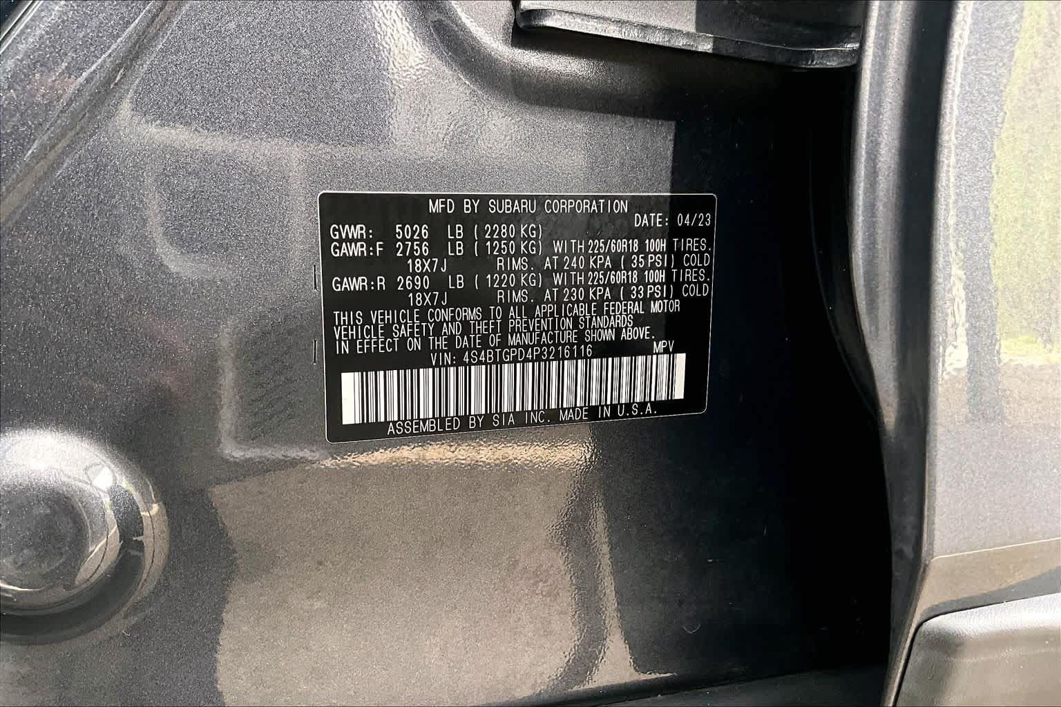 Used 2023 Subaru Outback Touring XT AWD/4WD image 34
