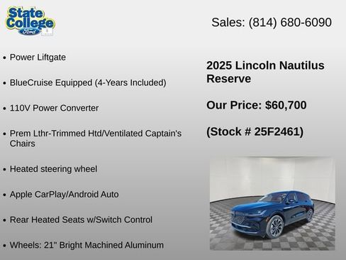 Used 2025 Lincoln Nautilus Reserve AWD/4WD image 18