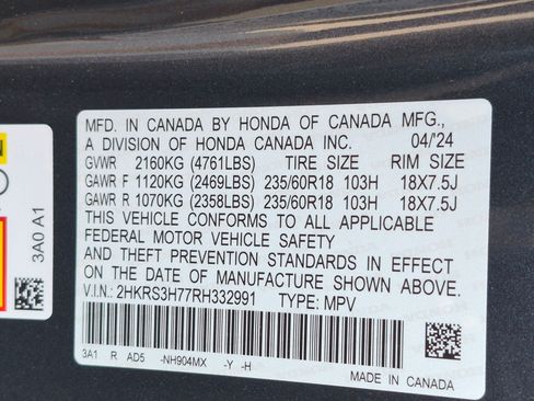 Certified 2024 Honda CR-V EX-L image 33