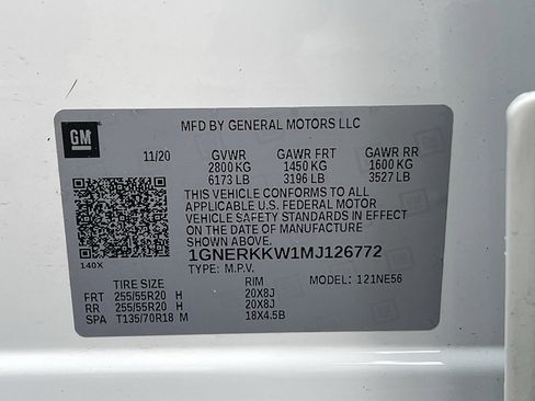 Used 2021 Chevrolet Traverse Premier w/ LPO, Cargo Package image 47