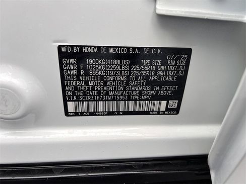 New 2026 Honda HR-V EX-L image 34